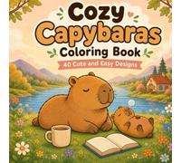 Cozy Capybaras Coloring Book: 40 Cute and Easy Designs (The Cozy Capybara Collection)