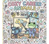 Cozy Career Animals: Cute Coloring Book for Adults and Teens Featuring Adorable Pets and Wildlife with Jobs for Stress Relief and Relaxation