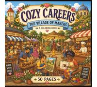 Cozy Careers, The Village of Makers - A Coloring Book: 50 pages