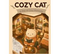 Cozy Cat: A Day of Cozy Moments Coloring Book for Adults: Bold & Easy Cat Coloring Pages for Relaxation and Stress Relief