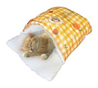 Cozy Cat Bed | Washable Slipper Shape Cat Cave | 48x34cm Slipper Cat Bed For Cats and Small Dogs, Semi-Enclosed Cute Covered Pet Bed For Ultimate Comfort, Small Pet Sleeping Bed