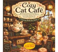 Cozy Cat Café: 30 Heartwarming Coloring Pages of a Fluffy Cat Café Owner, Sleepy Corgi Customers, Cozy Teatime Moments, and Charming Woodland Friends (Cozy Cats and Friends)