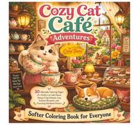Cozy Cat Café Adventures: 30 Adorable Coloring Pages of a Fluffy Cat Café Owner, Sleepy Corgi Friends, Cozy Teatime Moments, and Charming Woodland ... All Ages (Cozy Cats and Friends for All Ages)