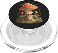 Cozy Cat Drink Café Champiñón Lindo Cottagecore Estética PopSockets PopGrip para MagSafe