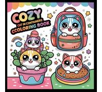 Cozy Cat in Containers Coloring Book