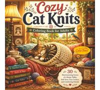 Cozy Cat Knits: 30 Adorable Coloring Pages of a Sleepy Tabby Cat, Cozy Yarn, Warm Window Seats, Gentle Friends, and Heartwarming Home Adventures (Cozy Cats and Friends)