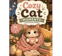 Cozy Cat Moments Coloring Book: Cute and Relaxing Cat Coloring Pages for Stress Relief