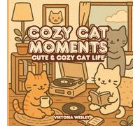 Cozy Cat Moments: Cute & Cozy Cat Life An Adult Coloring Book for Stress Relief and Mindfulness (Cozy Moments Coloring Books)