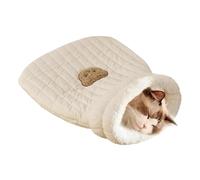 Cozy Cat Sleeping Bag | Warming Pad Sack | Soft Cat Sleeping Bag | Cat Mat Warming Pad, Cute Bear Pattern Cat Bed, Comfortable Pet Sleeping Sack, Pet Mat Cuddling, Easy Access Cat Bed