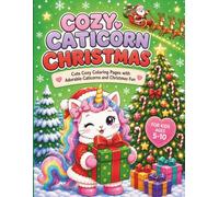Cozy Caticorn Christmas: Cute Cozy Coloring Pages with Adorable Caticorns | Christmas Fun | Activity Book for Kids Ages 5-10 | Bold & Thick Lines