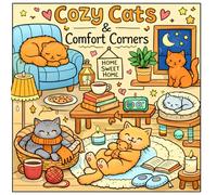 Cozy Cats & Comfort Corners: A Purrfectly Cozy Colouring Book