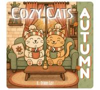 Cozy Cats in Autumn: 24 Cute Cat Coloring Pages with Bold Lines for Relaxation