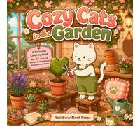Cozy Cats in the Garden: A Relaxing Coloring Book with 45 Cozy Cat and Gardening Scenes for Adults and Teens