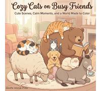Cozy Cats on Busy Friends: Cute Scenes, Calm Moments, and a World Made to Color