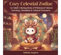 Cozy Celestial Zodiac: An Adult Coloring Book of Whimsical Chinese Astrology, Mandalas & Cultural Treasures: Relaxing Cute & Cozy Line Art Featuring ... Zentangle Motifs & Sacred Zodiac Companions