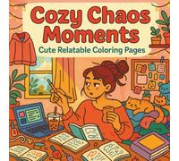 Cozy Chaos Moments: Cute relatable coloring book