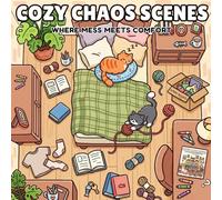 Cozy Chaos Scenes: A Cozy Coloring Book for Adults and Teens Featuring Relaxing, Cute, and Messy Everyday Moments (Cozy Corners Coloring)