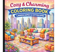 Cozy & Charming Coloring Book Interior Design, Exterior Landscapes: For Kids, Teens And Adults. 20 Comfy Designs To Color