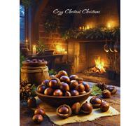 Cozy Chestnut Christmas Composition Notebook: Glossy ~ Wide Ruled ~ Numbered Pages ~ Watermark at page 51~ Cream Paper