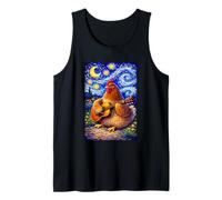 Cozy Chicken Playing Guitar Whimsical Art Music Farmer Hen Camiseta sin Mangas
