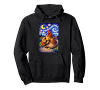 Cozy Chicken Playing Guitar Whimsical Art Music Farmer Hen Sudadera con Capucha