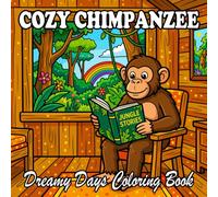 Cozy Chimpanzee Coloring Book: Adorable Anthropomorphic Chimp Home Life