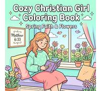 Cozy Christian Girl Coloring Book: A Bold and Easy Spring Faith & Flowers Activity Book with Cozy Nature Scenes, and Peaceful Moments