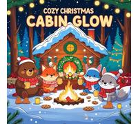 Cozy Christmas Cabin Glow: Bold & Easy Hygge Scenes-Candles, Cocoa, Fireplaces & Winter Village | Large Print | Thick Lines for Adults & Teens