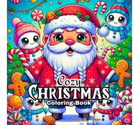 Cozy Christmas Coloring Book: Adorable Designs for Stress Relief/ Featuring Cute Kawaii Holiday Scenes for Adults & Teens/ Beautiful Winter Illustrations for Relaxing Moments