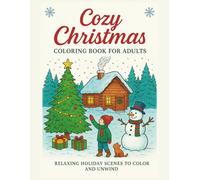 Cozy Christmas Coloring Book for Adults: Relaxing Holiday Scenes to Color and Unwind