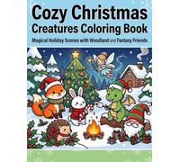 Cozy Christmas Creatures Coloring Book: Magical Holiday Scenes with Woodland and Fantasy Friends