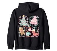 Cozy Christmas Cuties - Conjunto de diseño de Iconos navideños Sudadera con Capucha