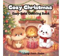 Cozy Christmas: Easy Bold Coloring Book