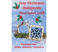 Cozy Christmas Multi puzzle word search book: Puzzles for kids, Adults and Seniors