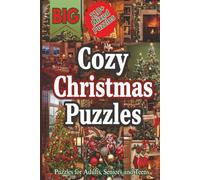 Cozy Christmas Puzzles: Cozy Christmas Puzzles Book with Easy-to-Read Print about Christmas, Santa Claus, Winter Magic & more! | Crosswords, Word ... | Gift for Vacation, Holidays, and Relaxation