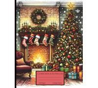 Cozy Christmas Vibes Composition Notebook College Ruled: Winter Holiday Themed Lined Journal for School, College, Office, Work