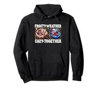Cozy Christmas Vibes Graphic For Kitten Mom Cute Winter Cat Sudadera con Capucha