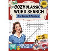 Cozy Classics Word Search: A Large Print Puzzle Book For Adults & Seniors To Relax (Find A Word Books)