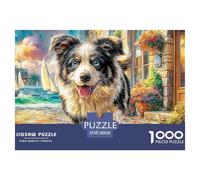 Cozy Coastal Dog Puzzle para Adultos Rompecabezas De Alta Definición para Los Más Exigentes Único Y Original para Adultos/Niños 14+ 38x26cm/1000pcs