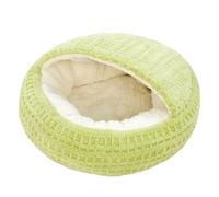 Cozy Cocoon - Cama para perros pequeños y medianos, con capucha para perros pequeños y medianos, nido de madriguera cubierta de felpa esponjosa con tela lavable y base antideslizante, cama acogedora