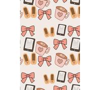 Cozy Coffee & Bows Notebook - 400 College Ruled Pages, Cute Girly Aesthetic Journal for Writing, Study, and Creative Notes