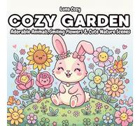 Cozy Coloring Book Gardening: Relaxing Scenes with Cute Cozy Spaces, Simple Designs, and Gentle Nature Moments for Stress Relief