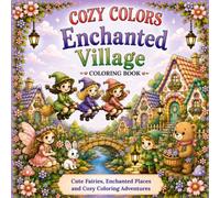Cozy Colors: Enchanted Village Coloring Book: Cute & Magical Coloring Pages Featuring Fairies, Elves, Woodland Friends, Cozy Cottages and Enchanting Village Adventures