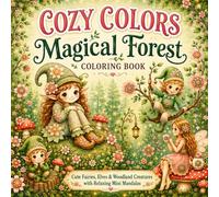 Cozy Colors: Magical Forest Coloring Book for Adults and Teens: Cute Fairies, Elves, Gnomes, Woodland Creatures and Relaxing Mini Mandalas | Cozy ... Designs for Relaxation and Stress Relief