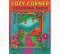 Cozy Corner Coloring Book: A Whimsical Coloring Journey Through Magical Gardens, Cozy Cabins, and Enchanted Forest Corners | 50 Pages