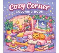 Cozy Corner Coloring Book: Cute Kawaii Animals in Cozy Scenes | Relaxing Stress Relief Coloring Pages for Teens & Adults (The Cozy Calm Coloring Collection)