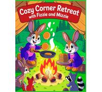 Cozy Corner Retreat with Fizzie and Mizzie: A Cozy Cooking-Themed Coloring Book for Kids Ages 6+ and Adults - Fun Bunny Adventures, Relaxing Scenes, and Creative Space for Drawing and Writing