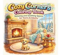 Cozy Corners Coloring Book: Relaxing and Soothing Spaces for Teens & Adults: Fun and Mindful Coloring to Relax, Unwind, and Bring Cozy Corners to Life
