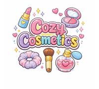 Cozy Cosmetics: Simple, Bold & Easy Coloring Book