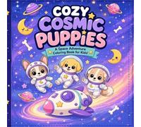 Cozy Cosmic Puppies: A Space Adventure Coloring Book for Kids with Cute Chibi Dog Astronauts (Ages 3-8)